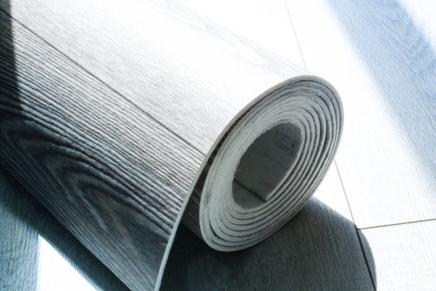 木纹油毡卷，从上面拍摄图片下载