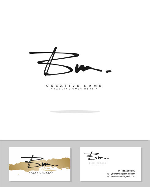 B m m m初始标志签名笔迹图片下载