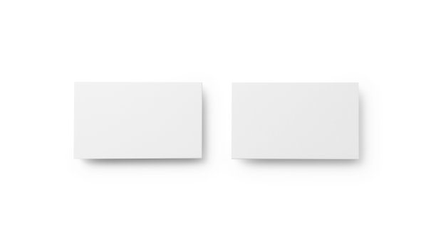 放在白色背景上的名片。开销。图片下载