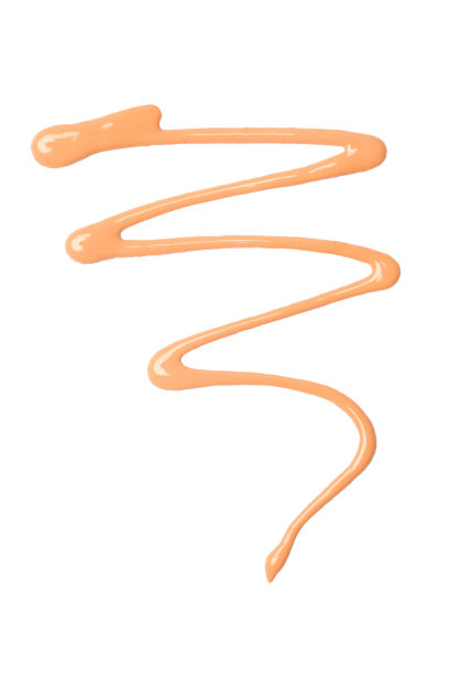 粉底液样品分离在白色背景上。化妆颜色样本。图片下载