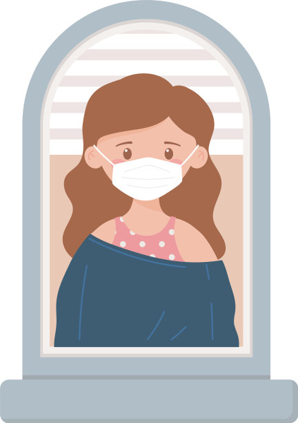 Covid - 19冠状病毒年轻女性与医疗图片下载
