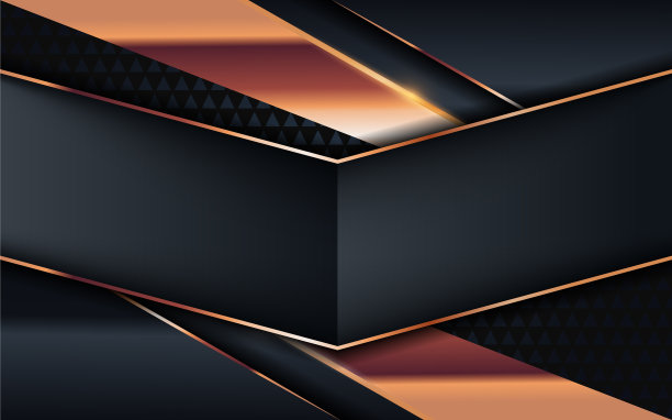 深灰色带金色线条的豪华抽象图片下载