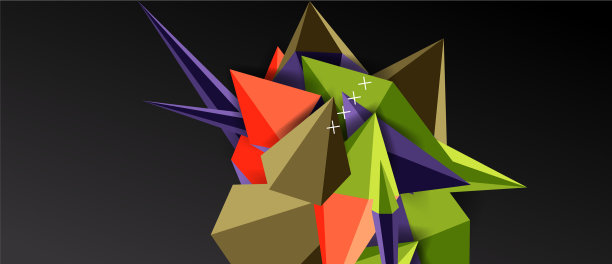 时尚简单的三角形抽象背景图片下载