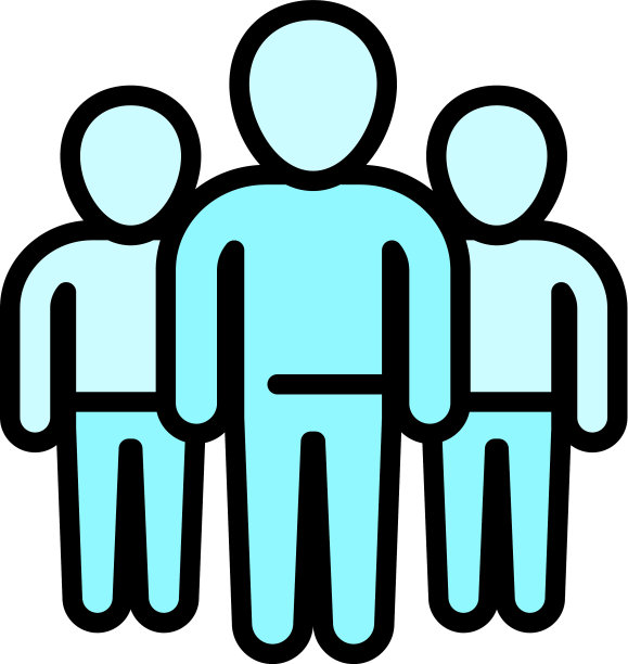 社会团队图标轮廓风格图片下载