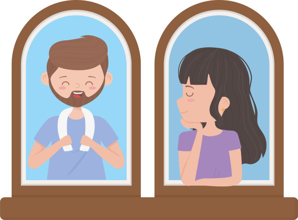 呆在家里的年轻人在窗口图片下载