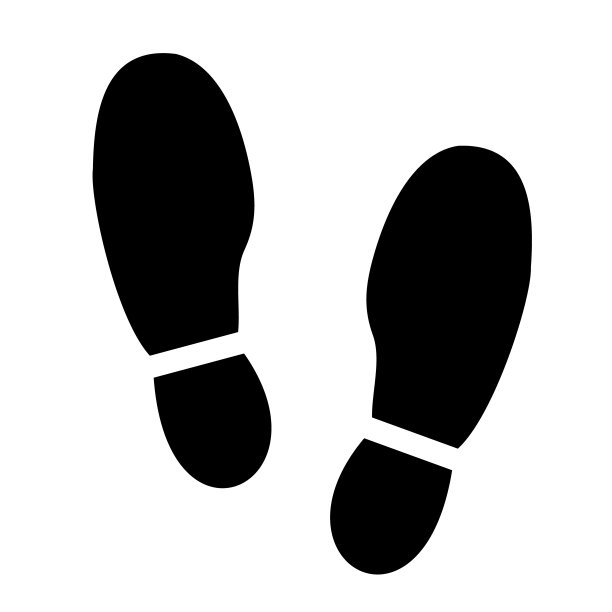 鞋足印图标图片下载