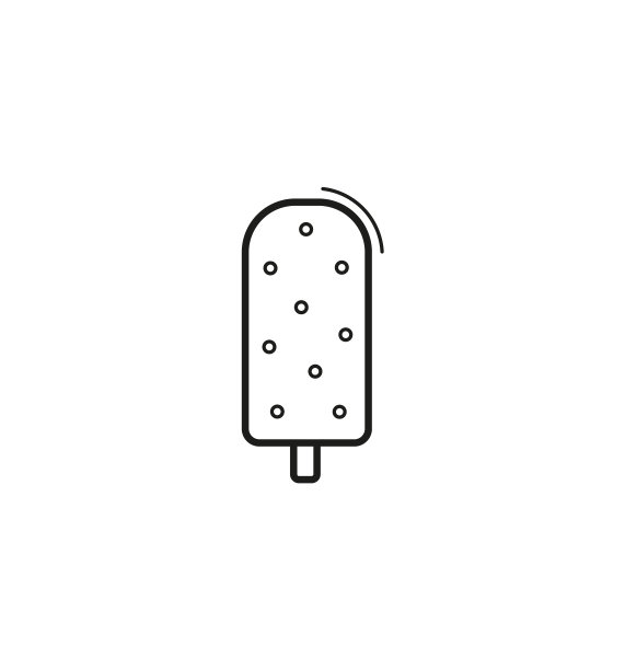 冰淇淋线艺术矢量图标上的白色背景图片下载