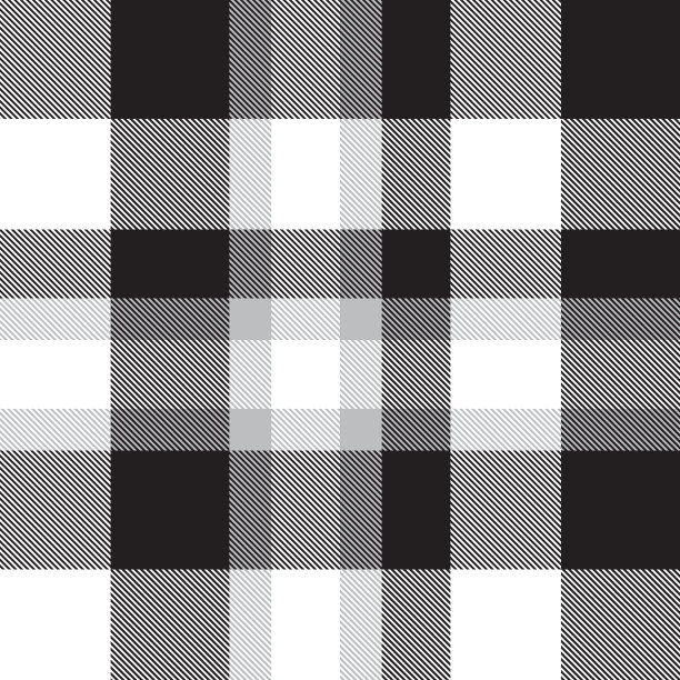 黑白格子格子无缝图案图片下载