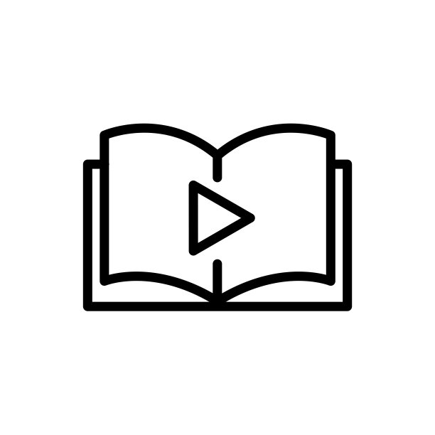 在线视频课程服务线平面矢量图标图片下载