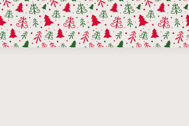 圣诞树的背景与copyspace。圣诞装饰。向量图片下载