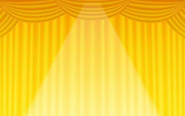 聚光灯下舞台幕布的背景材料图片下载