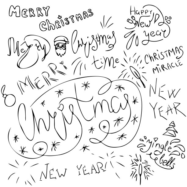 圣诞节排版图片下载