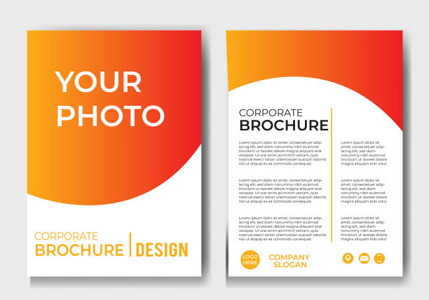 杂志封面设计模板与空白图像占位符。海报设计模板eps 10图片下载