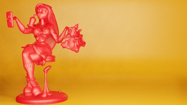 用于广告和商业用途的塑料玩具的3d渲染插图图片下载