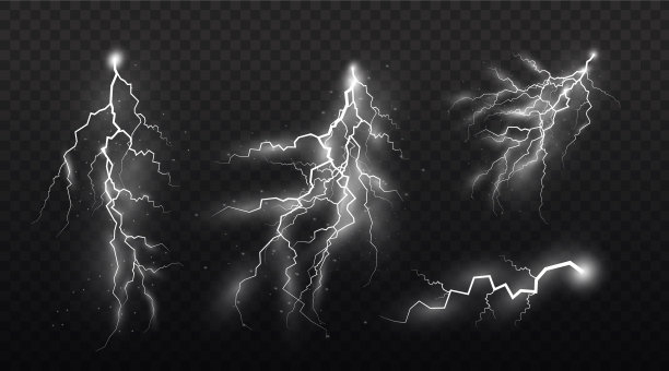 闪电效果,照明。图片下载