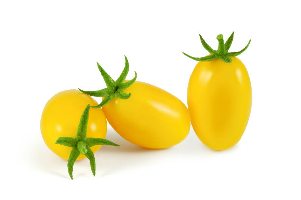 黄西红柿孤立图片下载