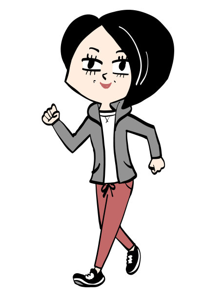 老年人散步和慢跑图片下载