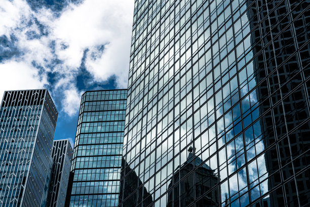 办公楼外立面细部——现代建筑格局图片下载