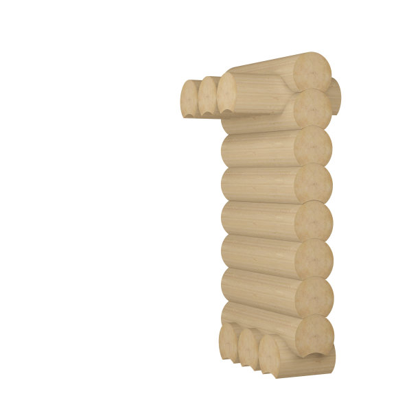 圆形木材的结构在数字1图片下载