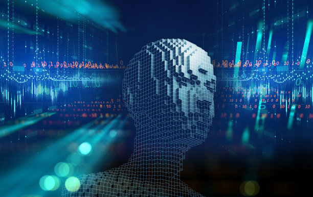 三维立体人体形式的技术背景。图片下载