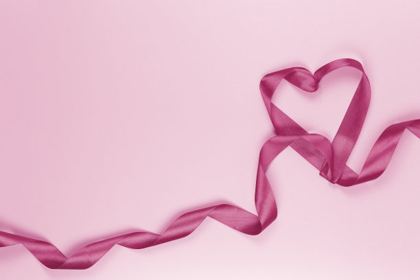 丝带的心图片下载