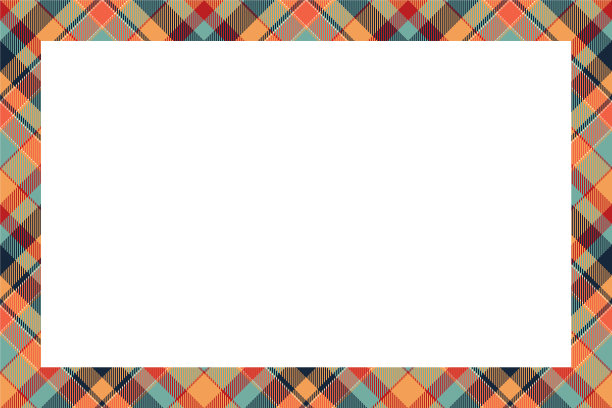 复古框苏格兰边界图案复古图片下载