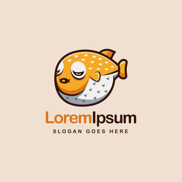 可爱河豚、河豚、泡泡鱼等卡通吉祥物矢量插画图片下载