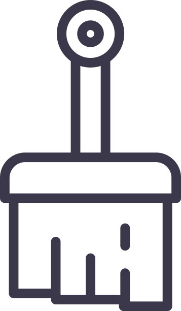 隔离漆刷线条风格图标设计图片下载