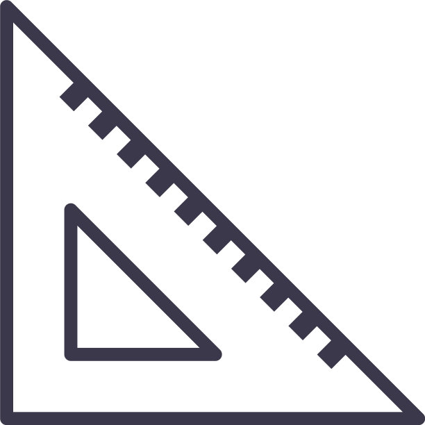 孤立标尺线条风格图标设计图片下载