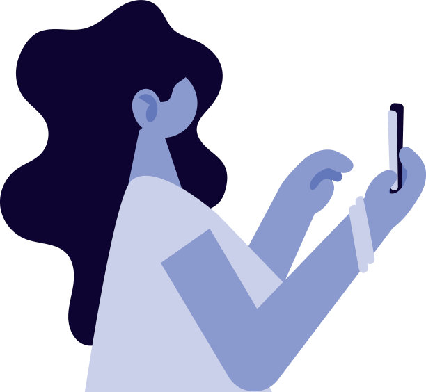 有个女人用手机上网图片下载