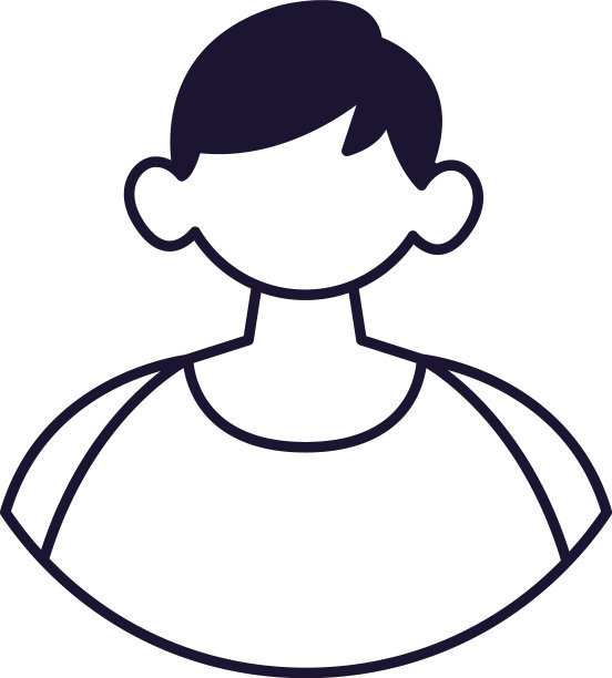 肖像年轻人线条风格的图标图片下载