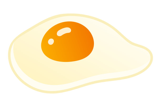 生鸡蛋分离矢量插图图片下载