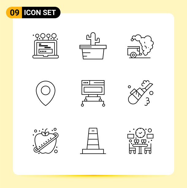 9 .适用于网页和手机的通用大纲图片下载