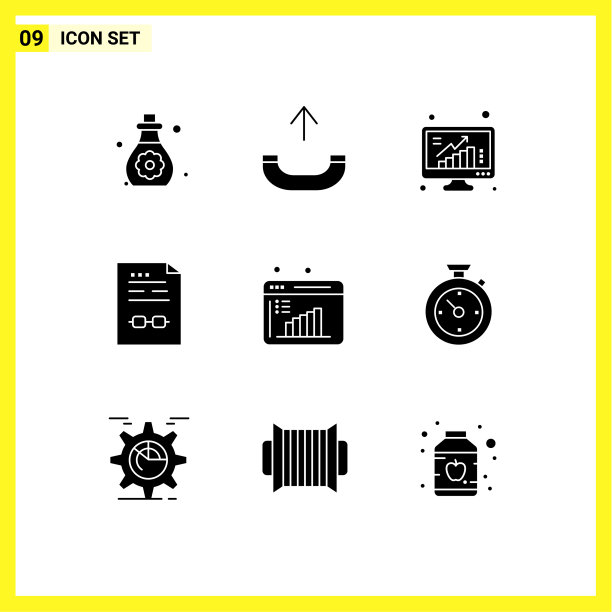 现代集9个立体象形文字之图片下载