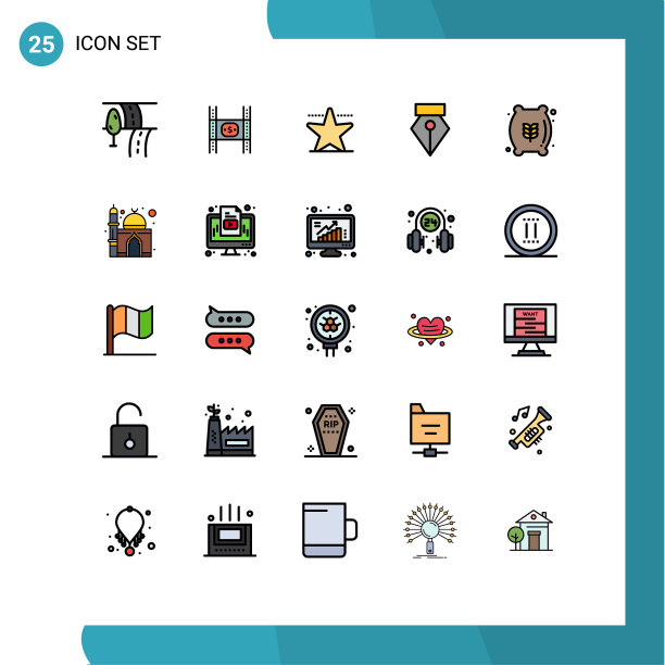 填充线平色包25通用图片下载