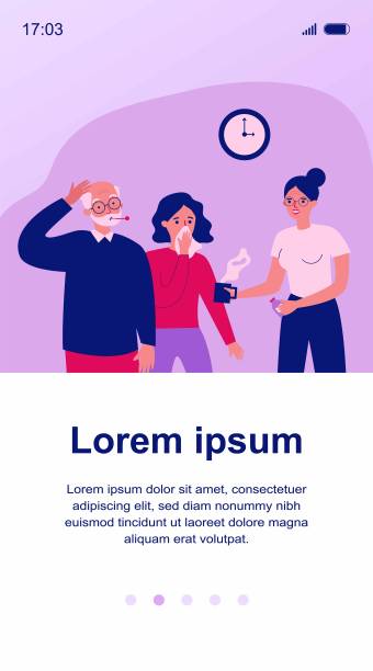 奶奶给家人治流感图片下载