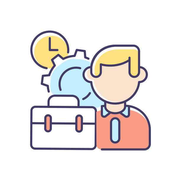 工作条件RGB彩色图标图片下载