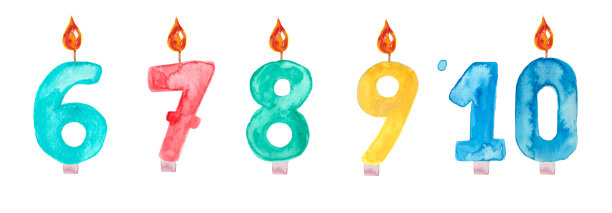 蜡烛号码是6 7 8 9 10图片下载