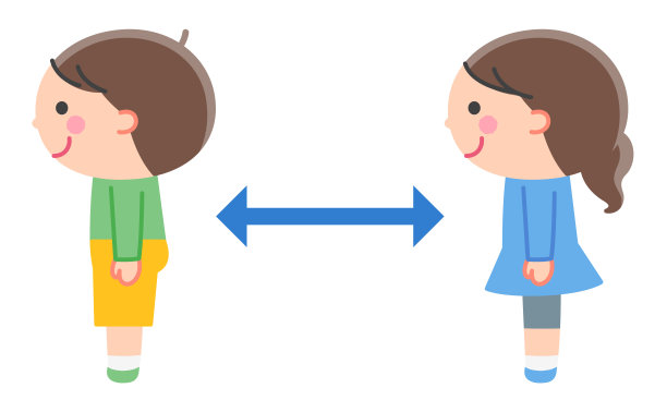 孩子们的距离/没有轮廓图片下载