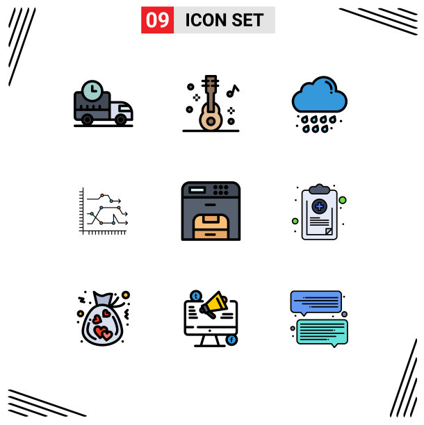 包9的创意填充线平色图片下载