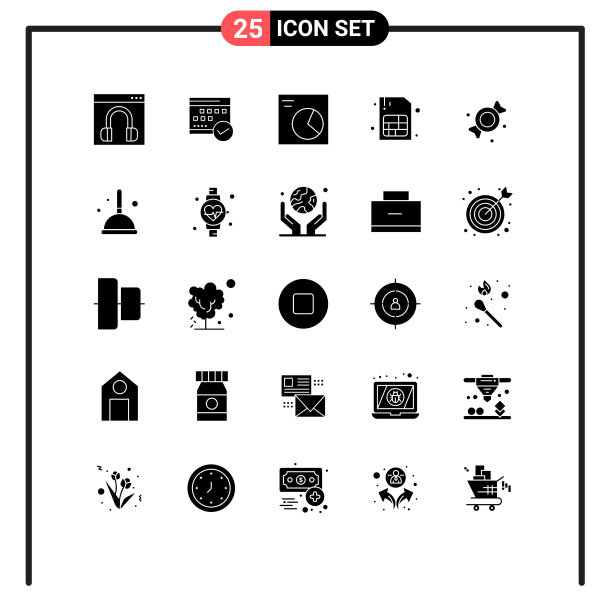 移动界面立体字形设置25个象形文字图片下载