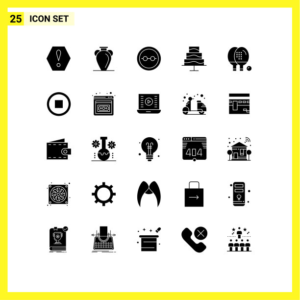 现代集25个立体象形文字之图片下载