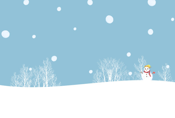 雪景雪人图片下载