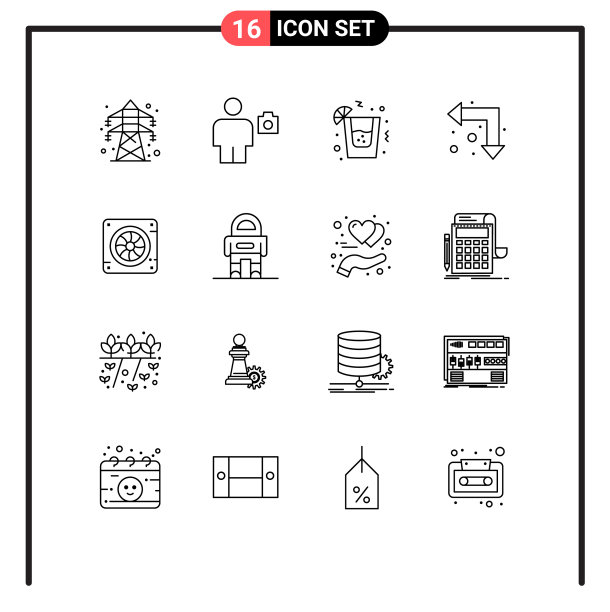 股票图标包16行符号和符号图片下载