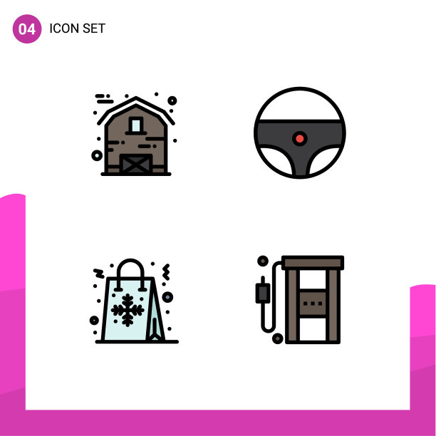 现代集4填充线平色象形文字图片下载