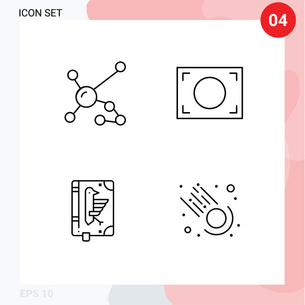 4万能线符号符号原子抄本DNA图片下载