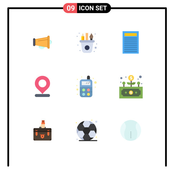 9组现代平面颜色设置玩具婴儿图片下载