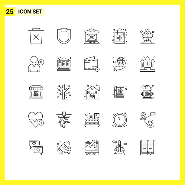 25线概念为网站移动和应用程序图片下载