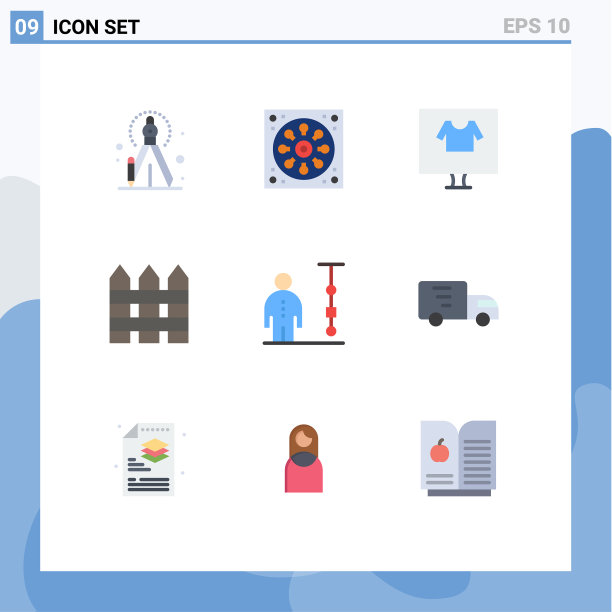 设置9商业平面颜色包装的业务图片下载