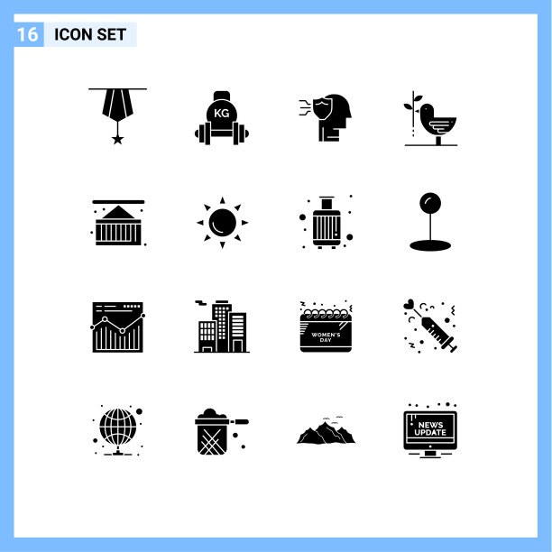 设置16个商业实体雕文包图片下载